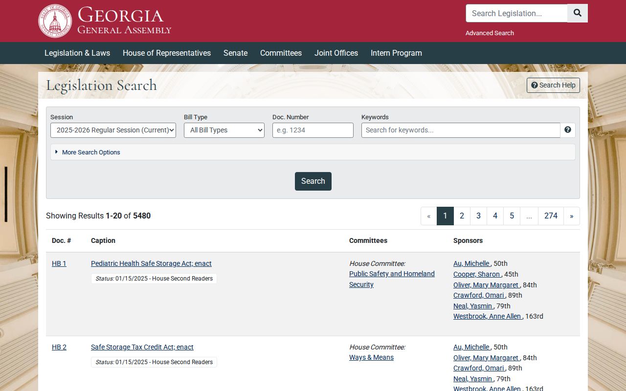 Randolph County criminal court records Georgia legislation source