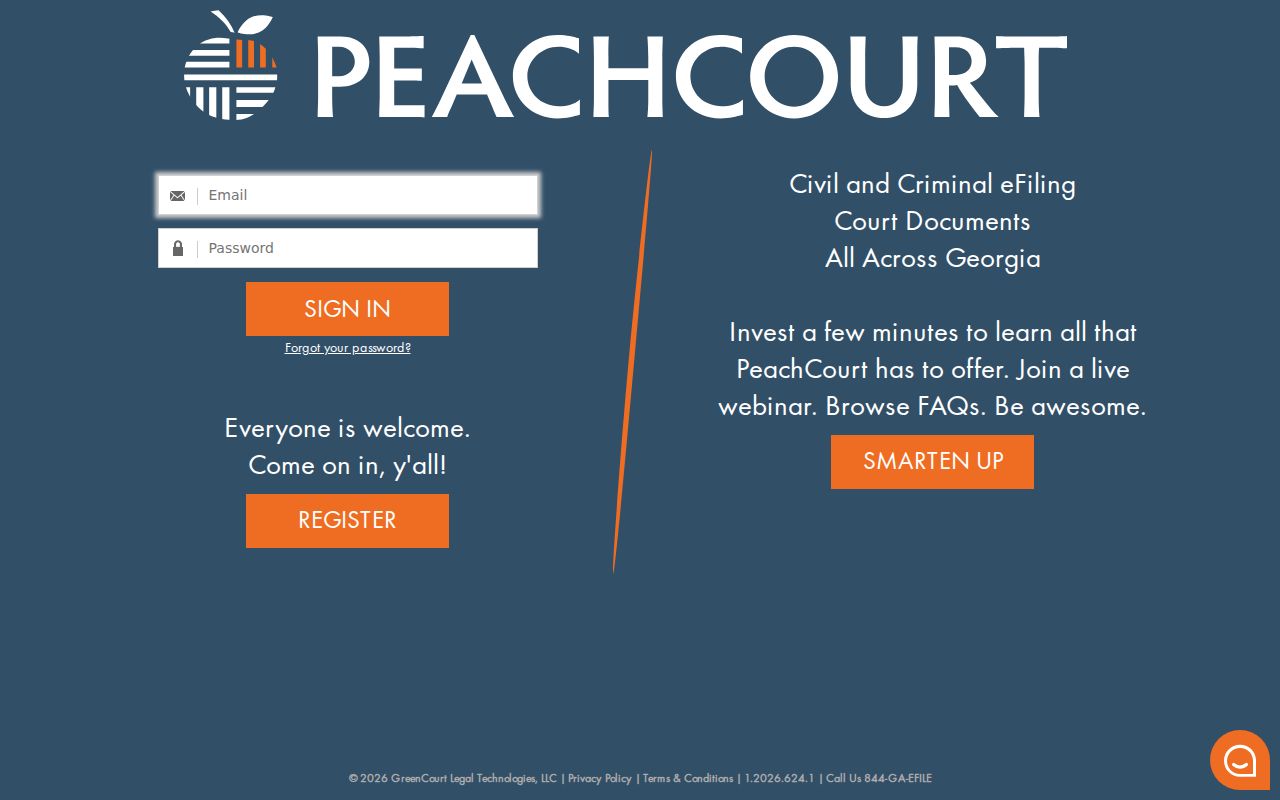 Randolph County criminal case PeachCourt gateway
